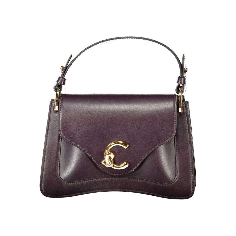 Coccinelle laukku Purple Leather Handbag