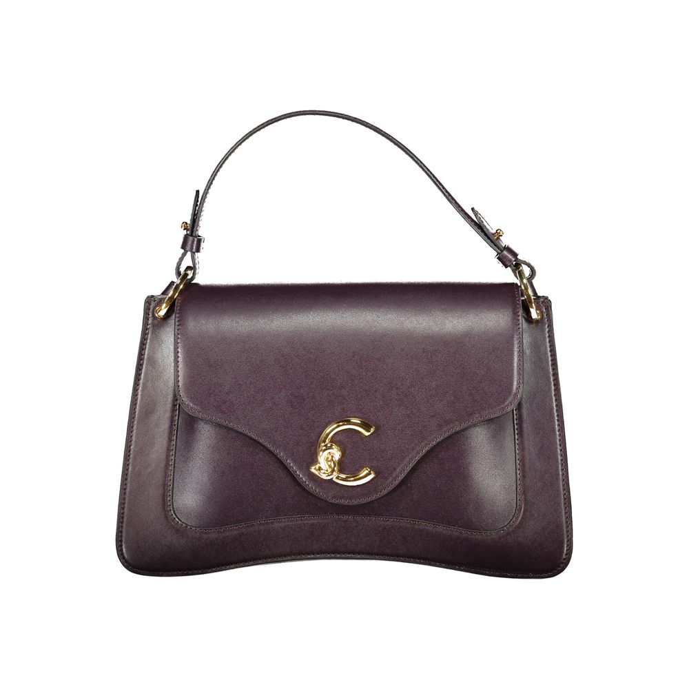 Coccinelle laukku Purple Leather Handbag