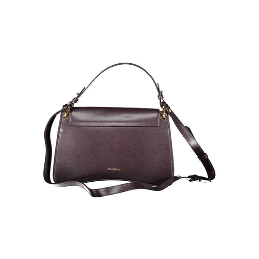 Coccinelle laukku Purple Leather Handbag
