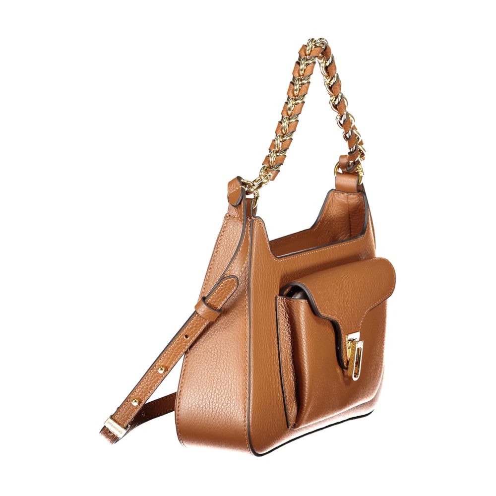 Coccinelle laukku Brown Leather Handbag