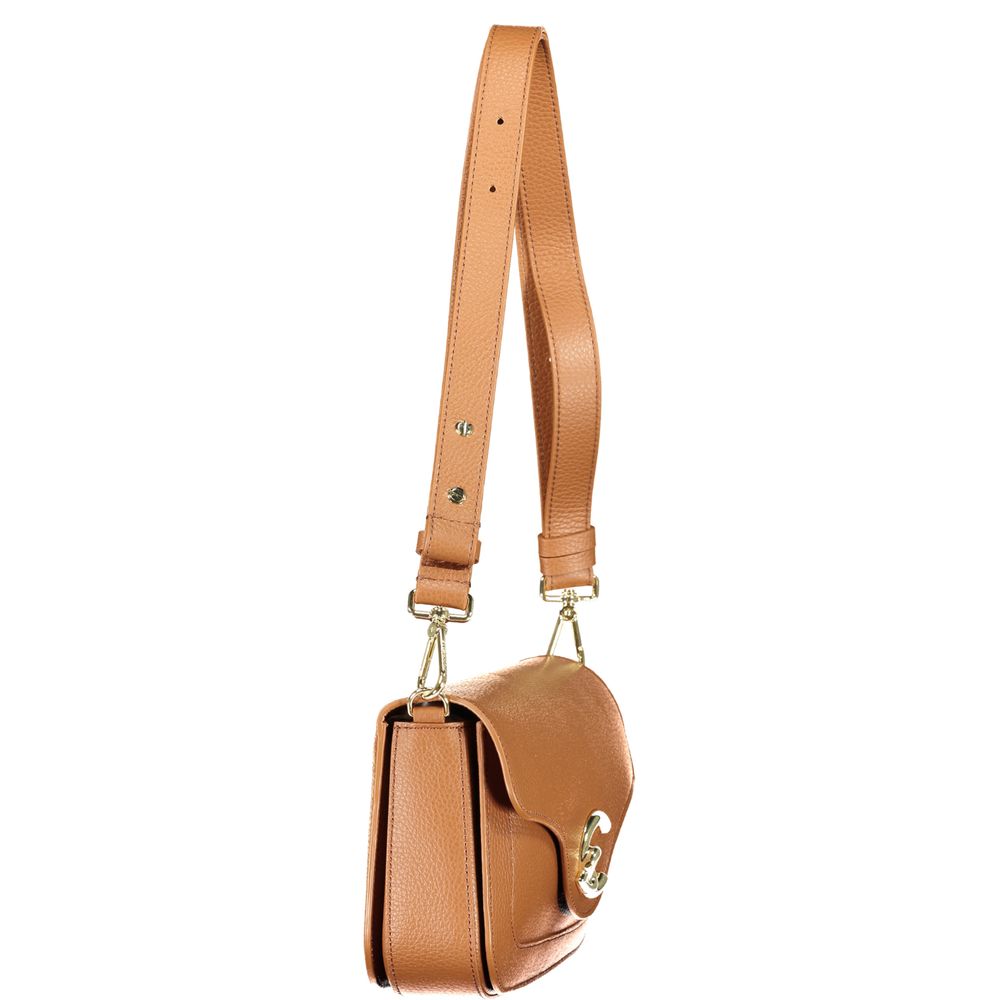 Coccinelle laukku Brown Leather Handbag