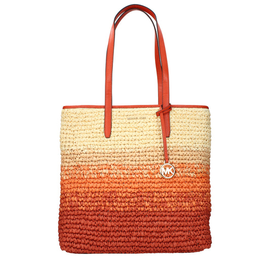 Michael Kors laukku - Orange Raffia Shoulder Bags