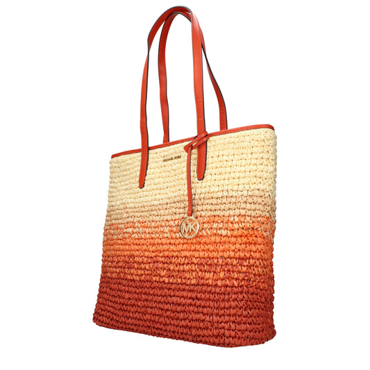 Michael Kors laukku - Orange Raffia Shoulder Bags