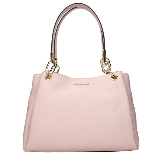 Michael Kors käsilaukku pinkki - Pink Leather Shoulder Ba