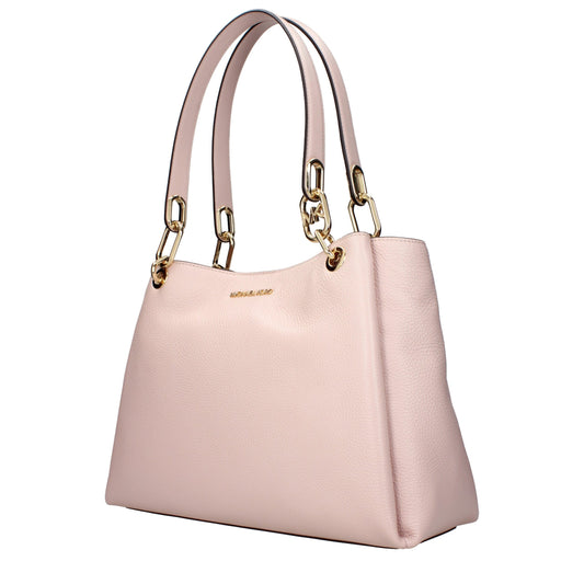 Michael Kors käsilaukku pinkki - Pink Leather Shoulder Ba