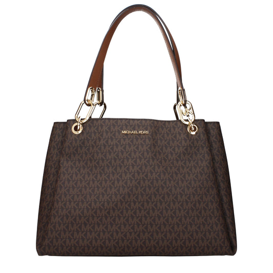 Michael Kors laukku - Brown Fabric Shoulder Bag