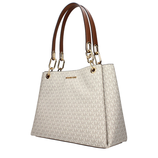 Michael Kors laukku - Beige Fabric Shoulder Bag