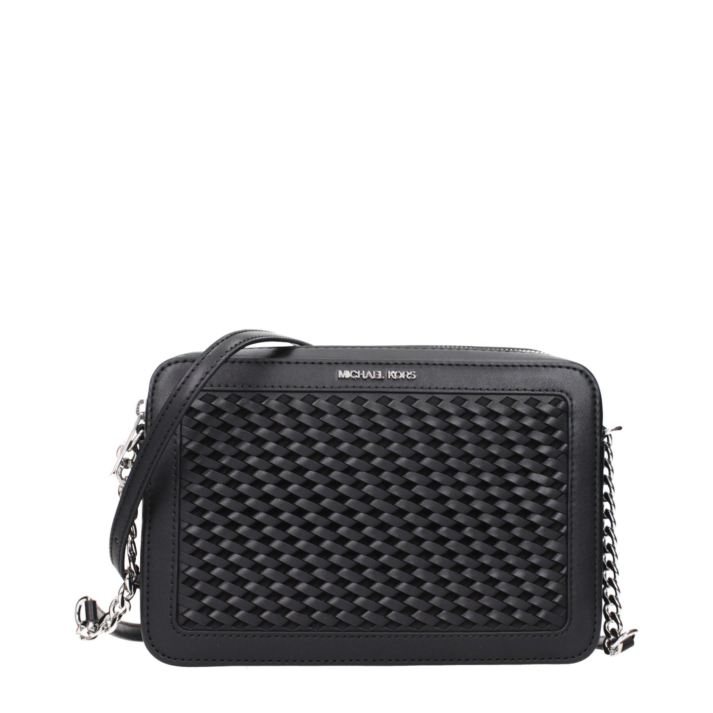Michael Kors laukku - Black Leather Crossbody Bag
