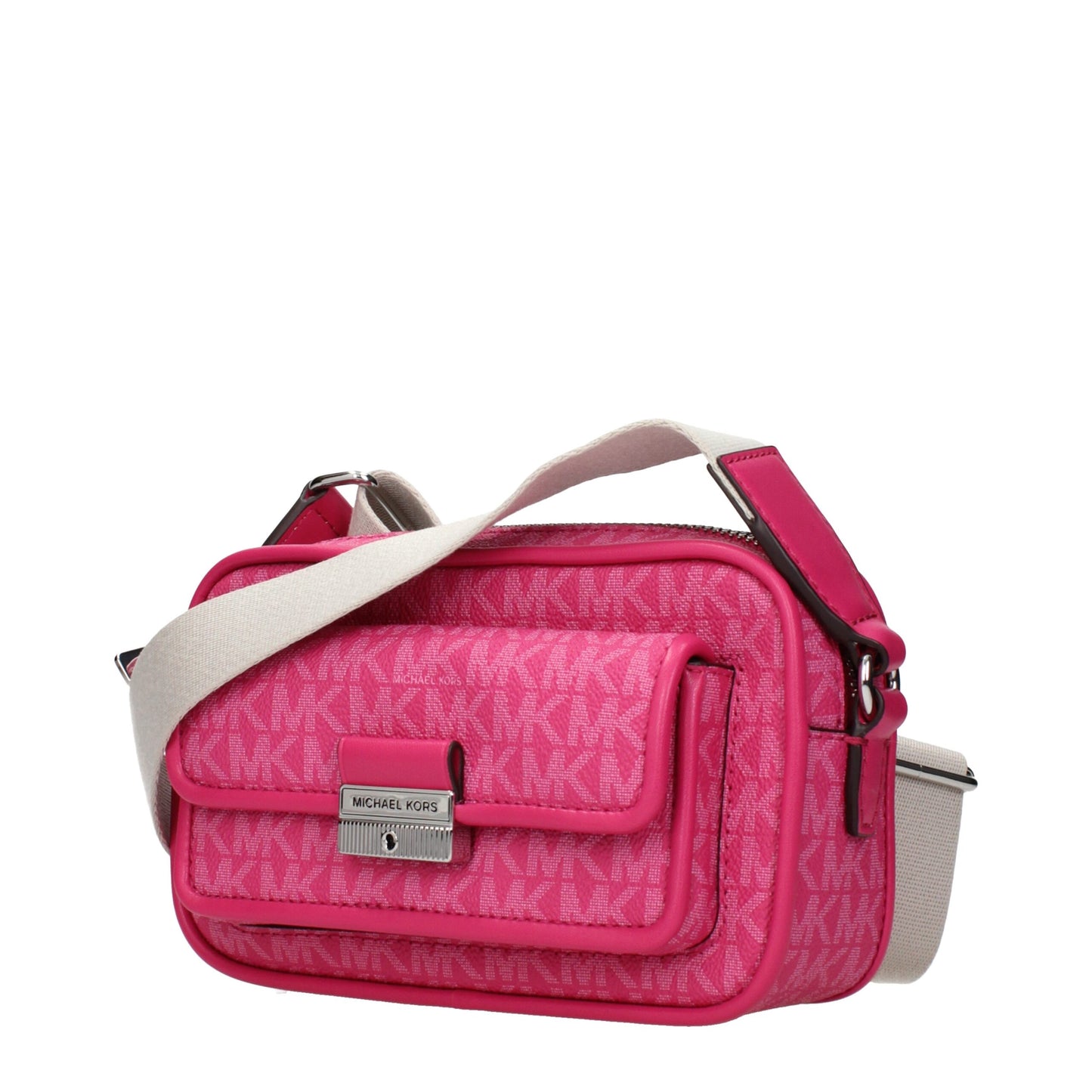 Michael Kors laukku - Pink Fabric Crossbody Bag