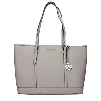 Michael Kors laukku - Gray Leather Shoulder Bag