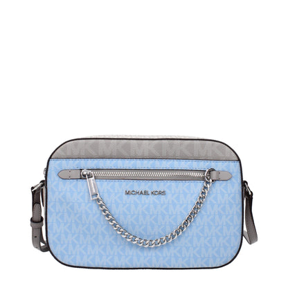Michael Kors laukku - Light Blue Fabric Crossbody Bag