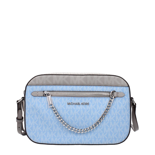 Michael Kors laukku - Light Blue Fabric Crossbody Bag
