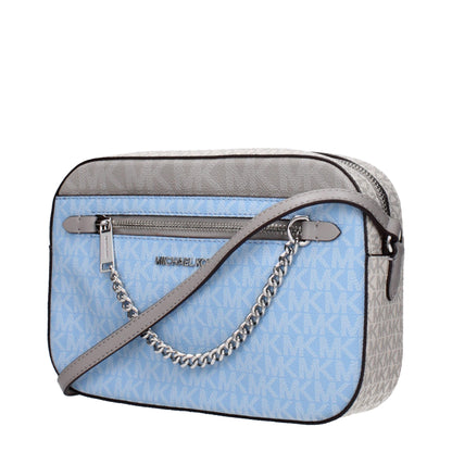 Michael Kors laukku - Light Blue Fabric Crossbody Bag