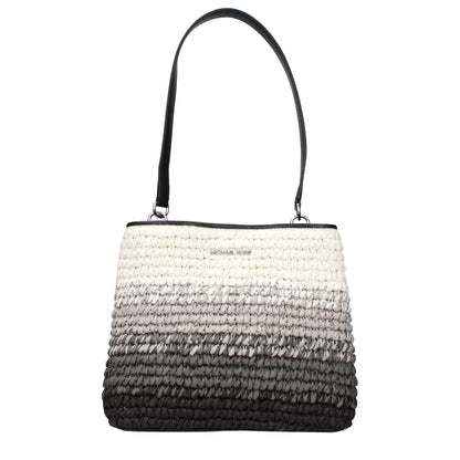Michael Kors laukku - Black Raffia Shoulder Bag