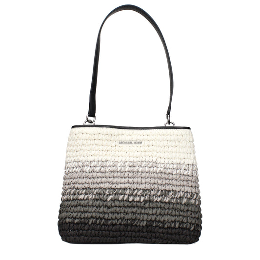 Michael Kors laukku - Black Raffia Shoulder Bag