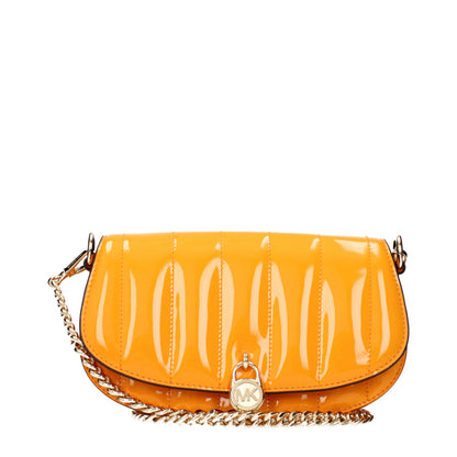 Michael Kors laukku - Orange Leather Crossbody Bag