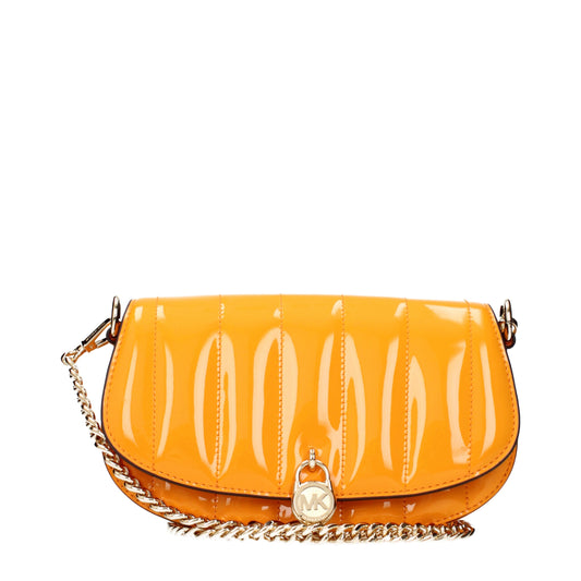 Michael Kors laukku - Orange Leather Crossbody Bag