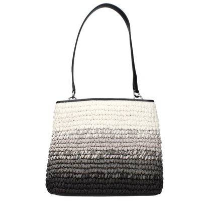 Michael Kors laukku - Black Raffia Shoulder Bag