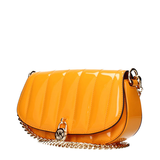 Michael Kors laukku - Orange Leather Crossbody Bag