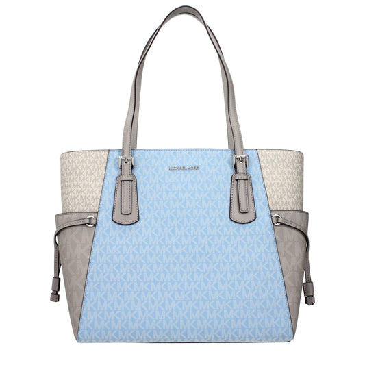 Michael Kors laukku - Light Blue Fabric Shoulder Bag