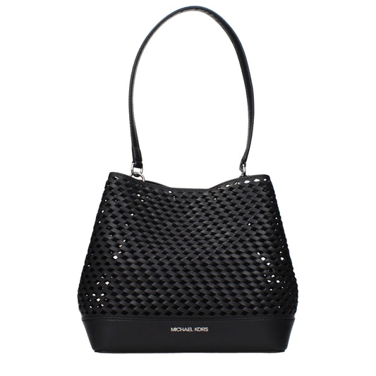 Michael Kors laukku - Black Leather Shoulder Bag