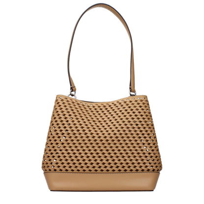 Michael Kors laukku - Brown Leather Shoulder Bag