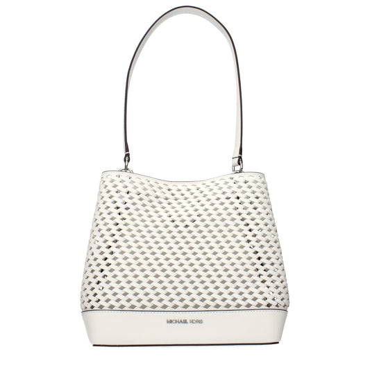 Michael Kors laukku - White Leather Shoulder Bag