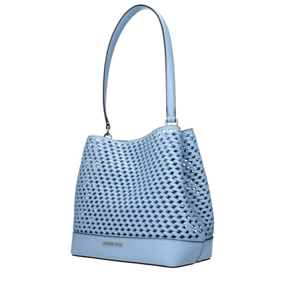 Michael Kors laukku Light Blue Leather Shoulder Bag