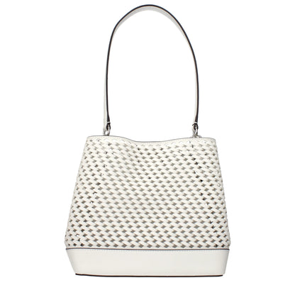 Michael Kors laukku - White Leather Shoulder Bag