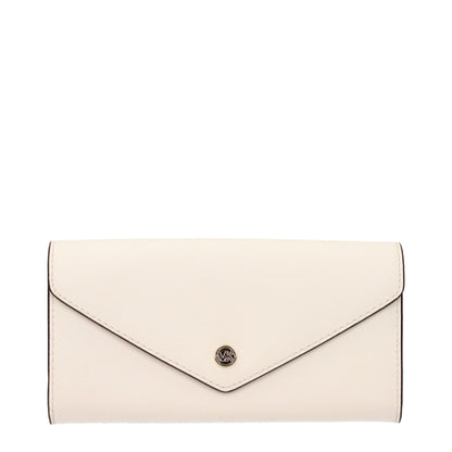 Michael Kors lompakko, nahkaa - Beige Leather Wallet