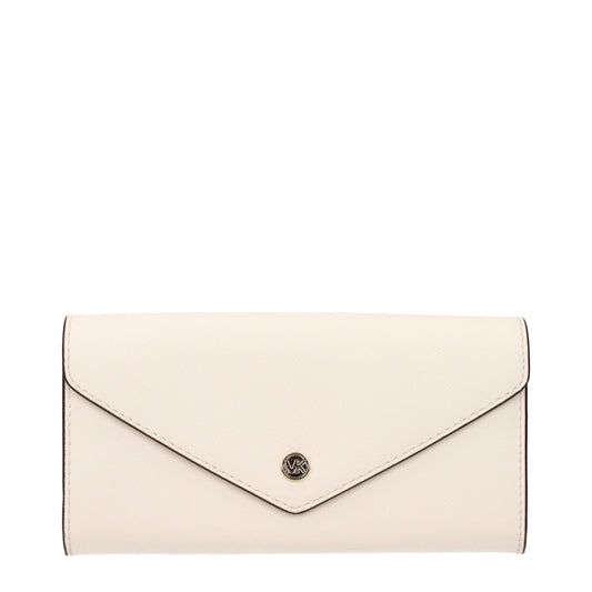 Michael Kors lompakko, nahkaa - Beige Leather Wallet