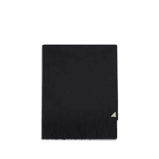 Prada huivi, silkkiä ja kashmiria, musta