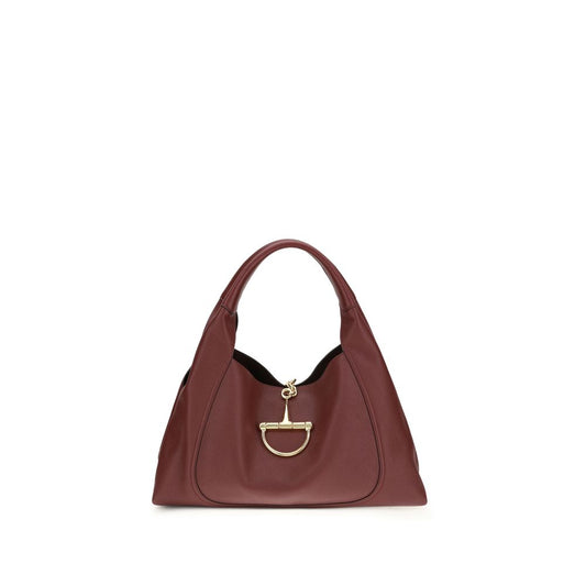 Gucci Handbag - Bordeaux Calf Leather Bos Taurus Shoulder Bag