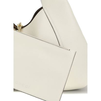 Gucci Handbag - White Calf Leather Bos Taurus Shoulder Bag