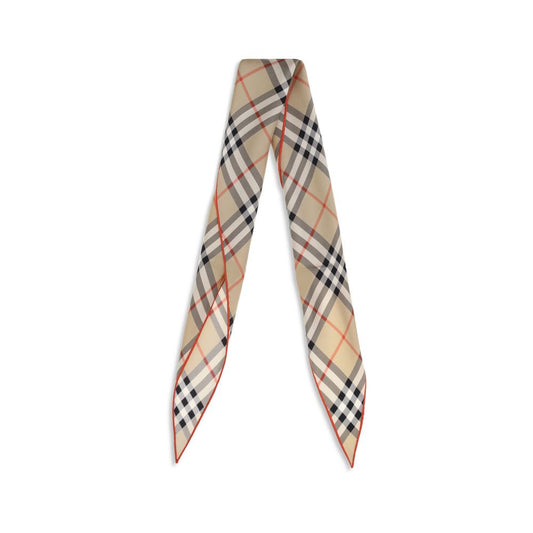 Burberry Beige Silk Scarf