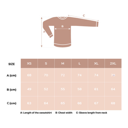 Embroidered Collar Organic Cotton Sweatshirt "Äiti" (FI)