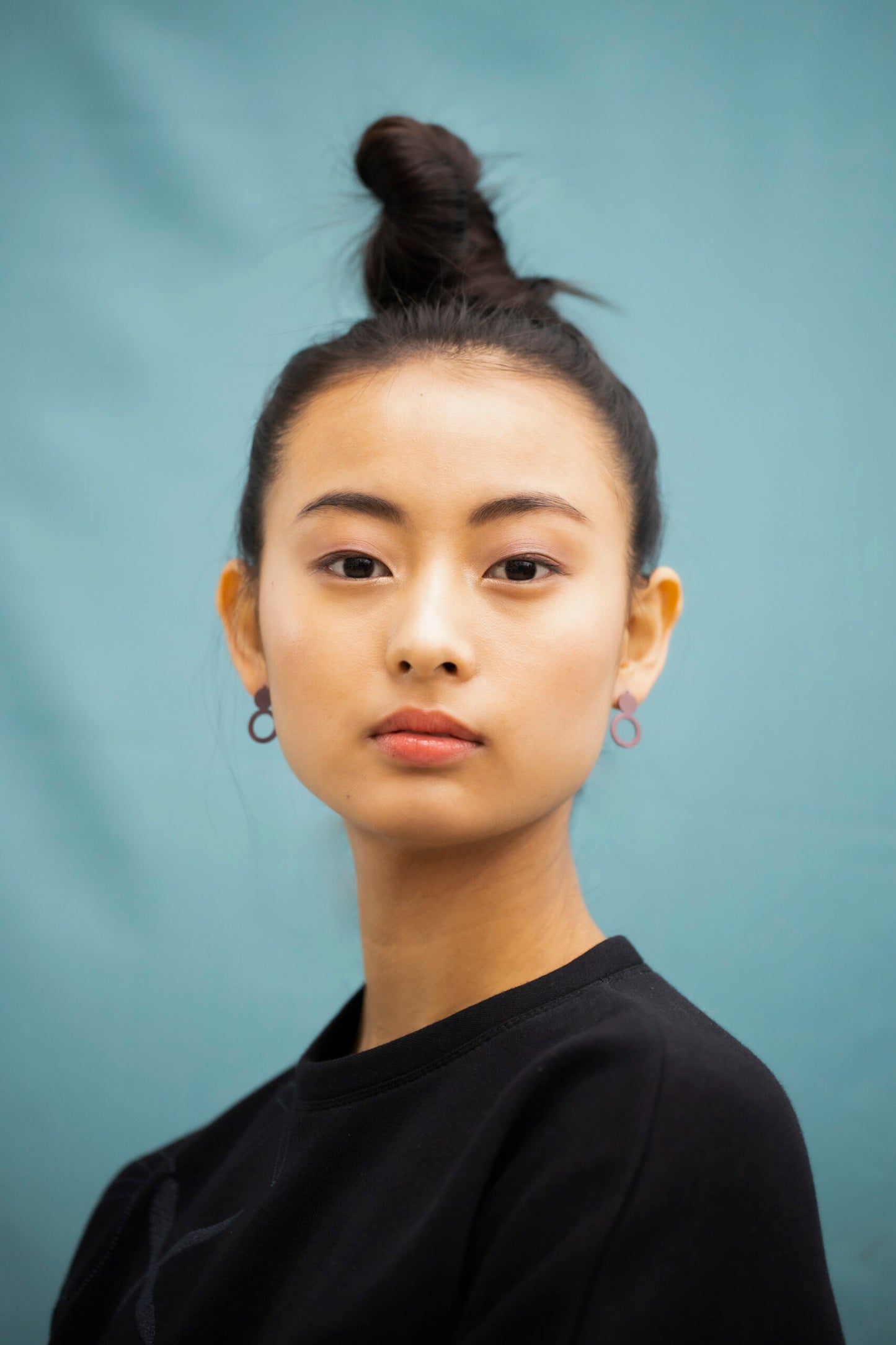 Earrings Arc - Purple