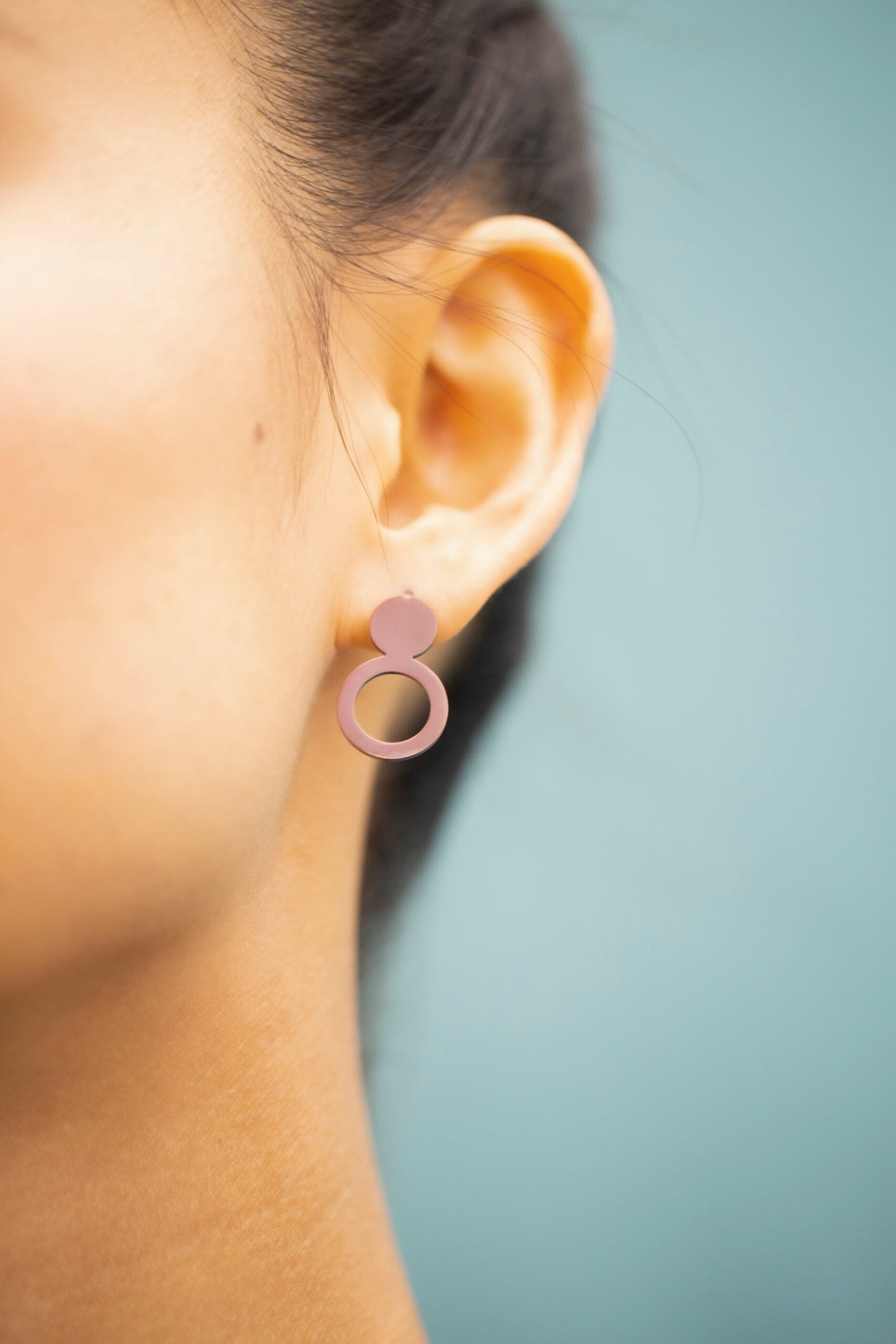 Earrings Arc - Purple