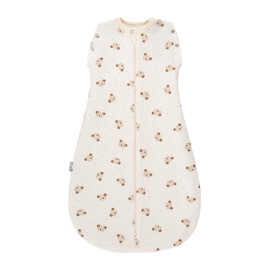 Baby Swaddle and Sleeping Bag 2.5 TOG – Beige / White