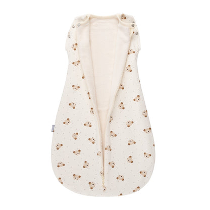 Baby Swaddle and Sleeping Bag 2.5 TOG – Beige / White