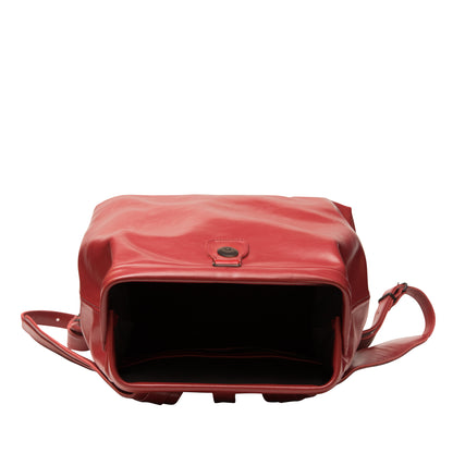Red Leather Backpack - Medium & Large