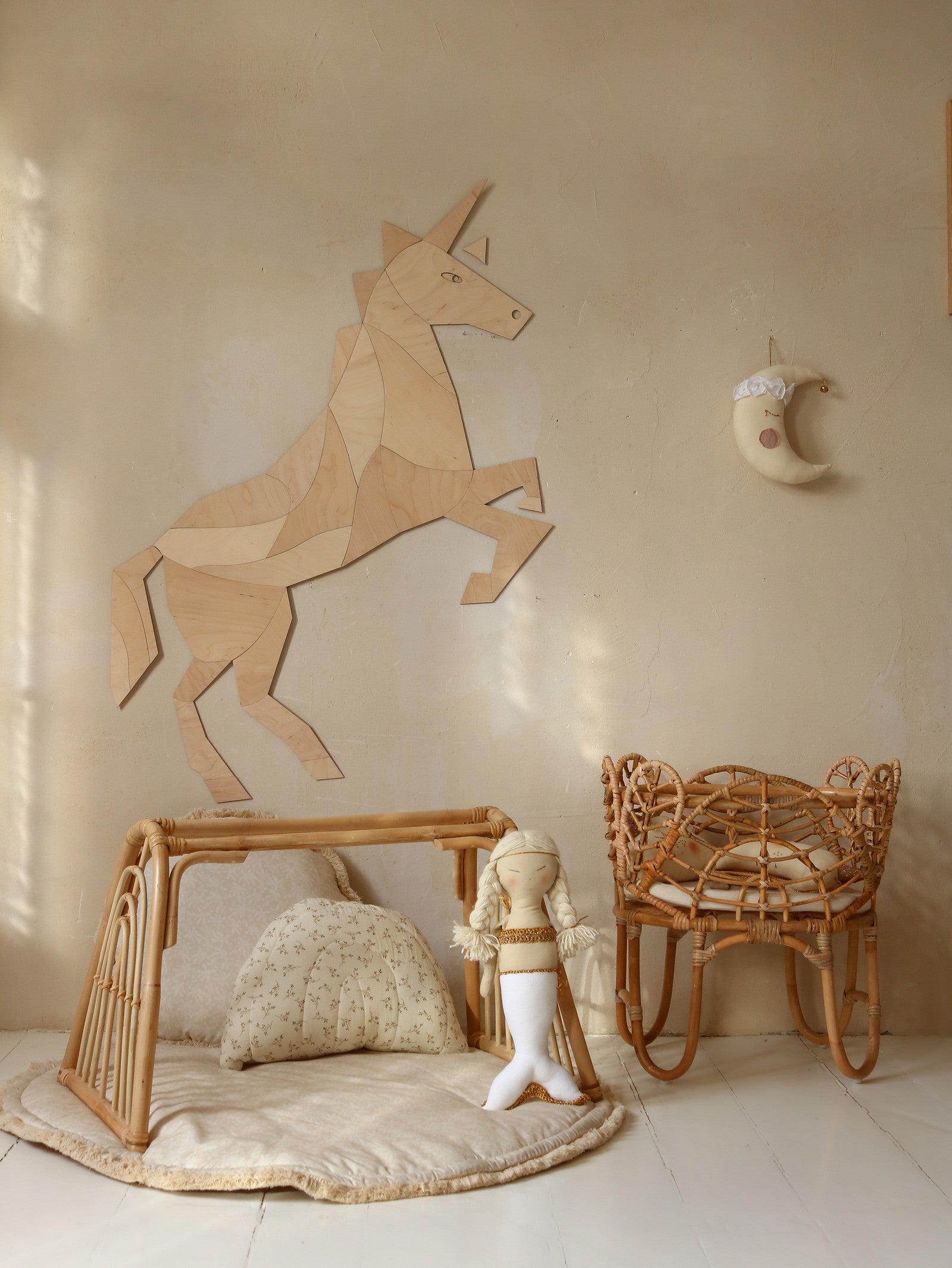 Wooden Wall Decoration - Horse/Unicorn