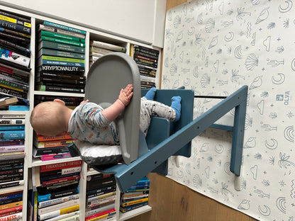 Kids Mealtime Floor Mat, Non-Slip & Waterproof - Palm Beach Azure