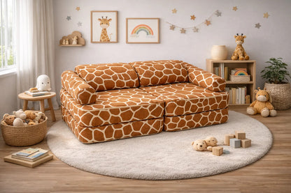 Modular Play Sofa for Children, Giraffe, 120cm