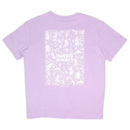 Moomin Heavy Unisex T-shirt - Lilac
