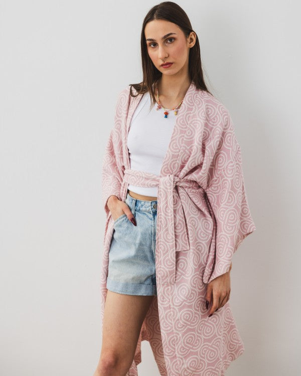 Bamboo Kimono for Women - Rose