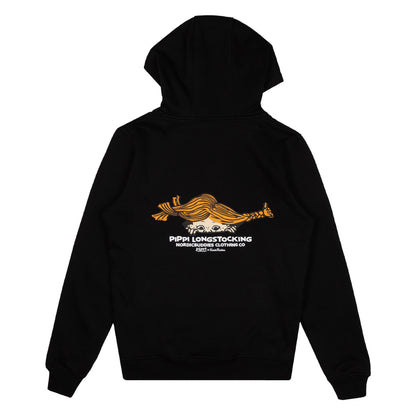 Pippi Longstocking Unisex Heavy Hoodie - Black