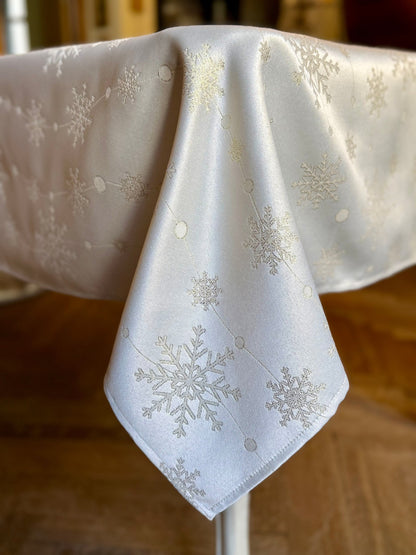 Rectangular Tablecloth - Golden Snowfall