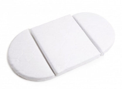 Round Baby Crib OLIN with Mattress - White
