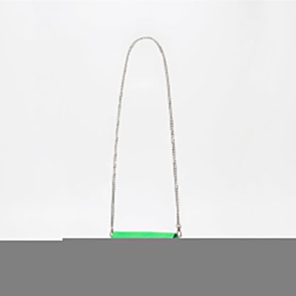 Handmade Leather Shoulder - Neon Green